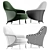 Modern Comfort: ANGIE Armchair by Minotti 3D model small image 2