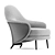 Modern Comfort: ANGIE Armchair by Minotti 3D model small image 3