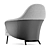 Modern Comfort: ANGIE Armchair by Minotti 3D model small image 4