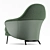 Modern Comfort: ANGIE Armchair by Minotti 3D model small image 6