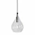 OMAR Pendant: Elegant Chrome & Clear Glass 3D model small image 2