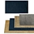 Modern Graphic Cotton Rugs: Indian Art Silk & Wool 3D model small image 2