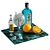 Stylish 6-Piece Cocktail Jin Set 3D model small image 1