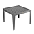 Leon Square Coffee Table: Stylish Aluminum Design 3D model small image 2