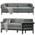 Modern Elegance: Contempo Sofa 3D model small image 1