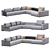 Poliform Westside Sofa: Elegant and Modern 3D model small image 3