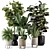 Ferm Living Bau Pot Large - Indoor Plant Set 3D model small image 1