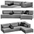 Luxurious Leolux Sofa for the German Home 3D model small image 1