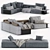 Poliform Westside Modular Sofa - Modern Design 3D model small image 5