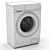 Samsung WW5100R Front Load Washing Machine 3D model small image 5