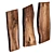 Natural Walnut Wood Slabs for Stunning Rendered Tables 3D model small image 2