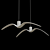 Brokis Night Birds White Pendant Light 3D model small image 3