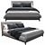 Elegant Andersen Minotti Bed 3D model small image 1