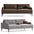 Andes Grand Sofa: Modern Comfort 3D model small image 1