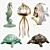 Sea Statuettes Sculptures 3D model small image 1