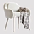 Italian Modern White Wood Armchair by Cristina Celestino 3D model small image 1