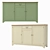 Olivia 3-Door/1-Drawer Chest: Elegant and Functional 3D model small image 1