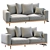 Modern Newport Sofa: Elegant and Stylish 3D model small image 1