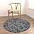 8-Piece Rug Set: Variety of Textures & Materials 3D model small image 3