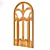 Rustic Russian Wood Door 3D model small image 2