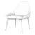 Alya SI1554: The Elegant Upholstered Chair 3D model small image 3