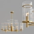 Elegant ODEON Formia Chandelier | Stylish Lighting Solution 3D model small image 3