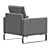 Elegant Rolf Benz Chair: 2014 Version 3D model small image 4