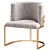 Grisella Modern Armchair: Stylish Comfort for Your Home 3D model small image 3