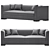 2015 Flexform Sofa: Versatile, Stylish, and Comfortable 3D model small image 2