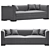 2015 Flexform Sofa: Versatile, Stylish, and Comfortable 3D model small image 3