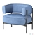 Sleek CINI Armchair: HC28 Cosmo 3D model small image 4