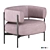 Sleek CINI Armchair: HC28 Cosmo 3D model small image 5