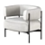 Sleek CINI Armchair: HC28 Cosmo 3D model small image 6