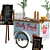 Compact Mini Ice Cream Cart 3D model small image 3