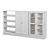 Gray Glass Door Storage Combo: HAVSTA 243x37x134 cm 3D model small image 1