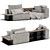 Elegant Westside Poliform Modular Sofa 3D model small image 5