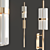 Elegant Liberty Torch Wall Light 3D model small image 3