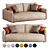 Stylish Moon 162 Sofa: Comfortable and Trendy 3D model small image 1