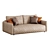 Stylish Moon 162 Sofa: Comfortable and Trendy 3D model small image 3