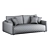 Stylish Moon 162 Sofa: Comfortable and Trendy 3D model small image 6