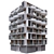 Modern Residential Building 3D Model 3D model small image 2