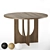 Lulu Arch Oak Dining Table 3D model small image 3