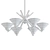 Refraction 6-Light Chandelier 3D model small image 2