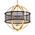 Golden Colson Chandelier: Elegant Lighting Solution 3D model small image 1