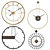 Timeless Elegance: Stylish Clock Collection 3D model small image 1
