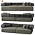 Luxury Truman Sofa: Elegant Wood Frame with Quilted Design 3D model small image 1