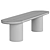 Sleek Porto Bench by Estudio Rain 3D model small image 3