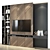 Sleek TV Wall | Set 177 3D model small image 3