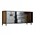 Charcoal Grey Metal Industrial Sideboard 3D model small image 2