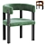 Elegant Baxter T Chair 3D model small image 1